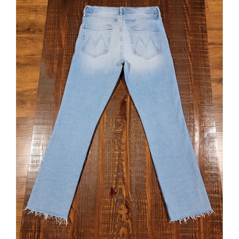 Mother Jeans Womens 28 Mid Rise Dazzler Ankle Fray Hopeless Romantic Distressed - Picture 2 of 14